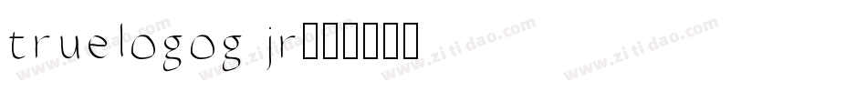 truelogog jr字体转换